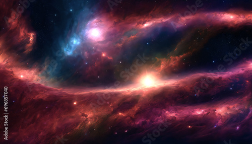 Artistic interstellar space nebula textures