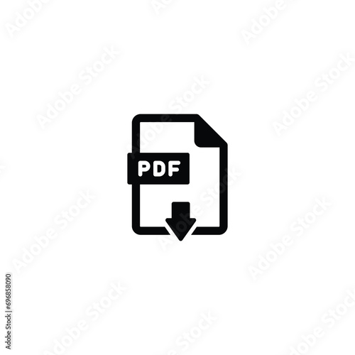 Download Pdf file icon vector for web site Computer and mobile app