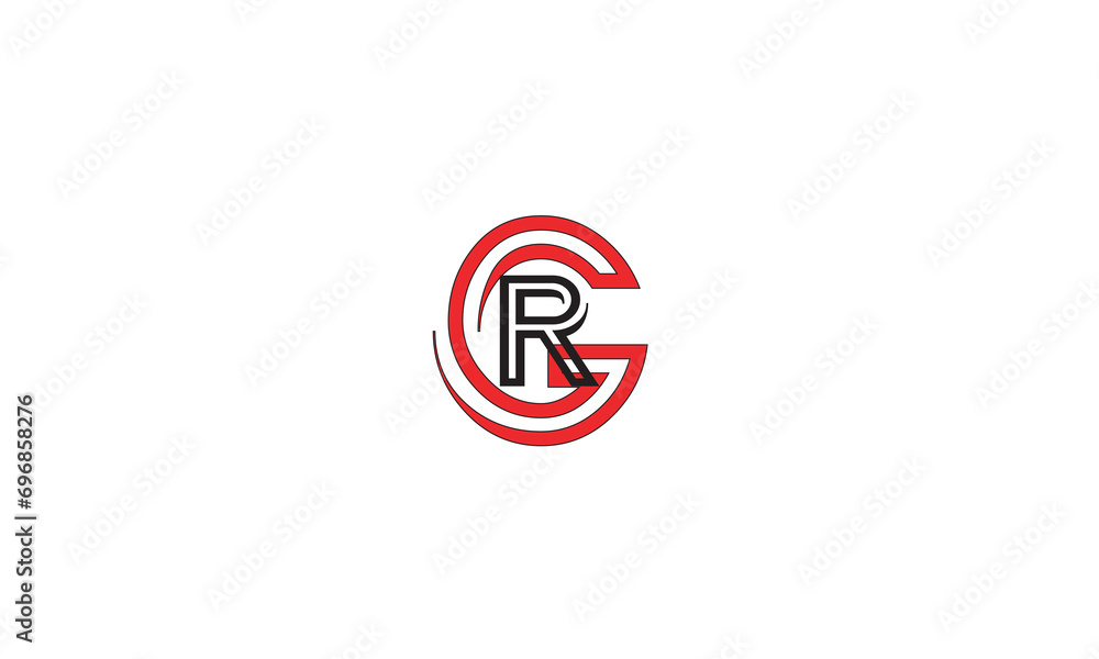 GR, RG , G , R, Abstract Letters Logo Monogram GR, RG , G , R, Abstract Letters Logo Monogram
