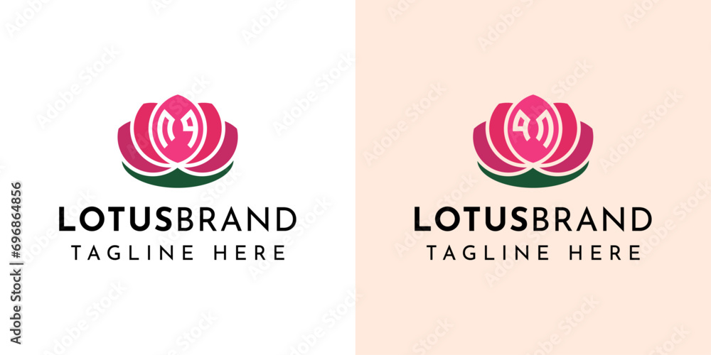 Letter NQ and QN Lotus Logo Set, suitable for business related to lotus flowers with NQ or QN initials. Letter NQ and QN Lotus Logo Set, suitable for business related to lotus flowers with NQ or QN initials.