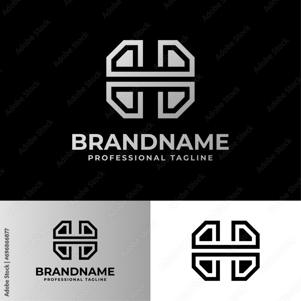 Fototapeta premium Initial H Diamond Logo, suitable for business related to Diamond and with H initial