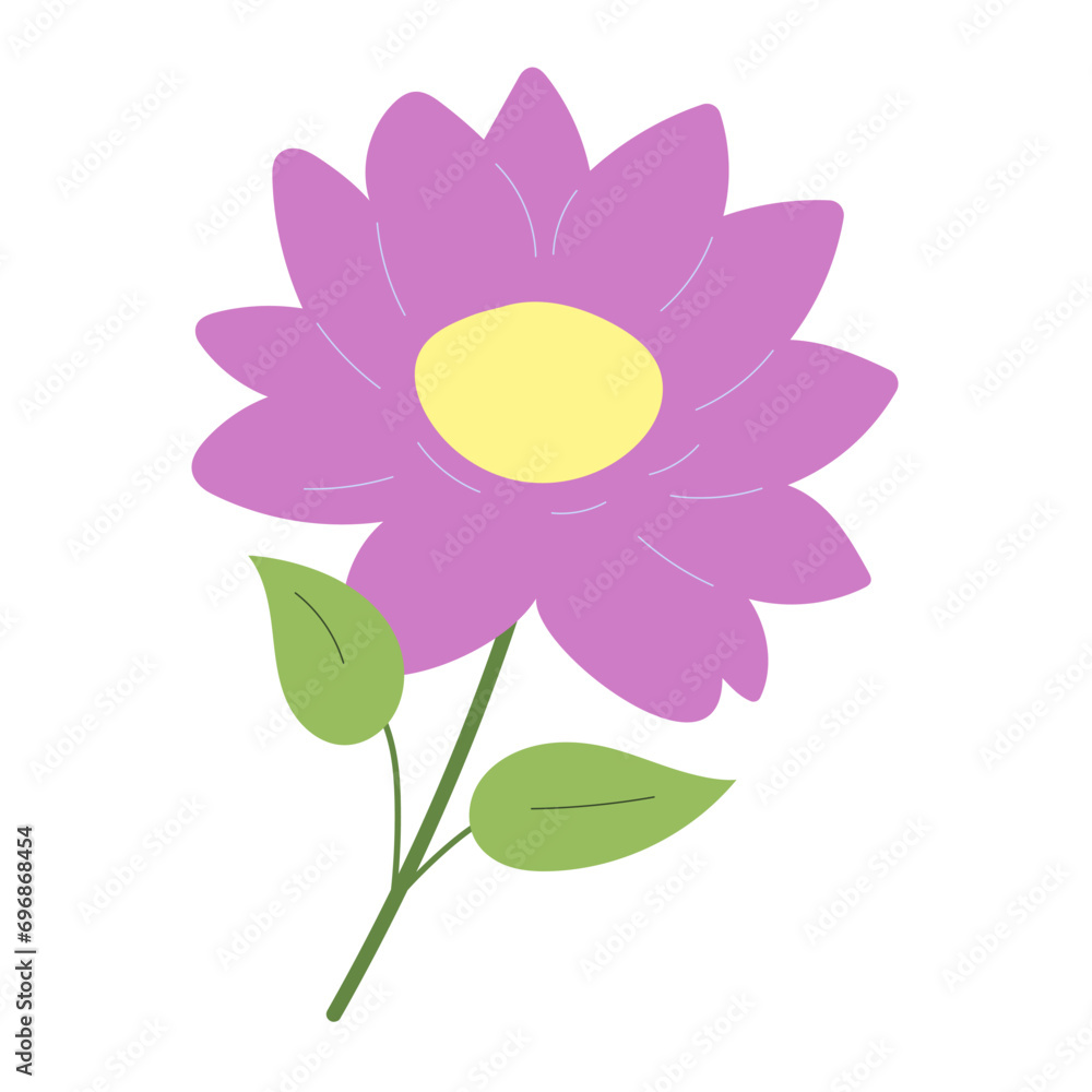 Decorative flower. Floral plant element for beautiful design. Simple form. Vector drawing. Decorative flower. Floral plant element for beautiful design. Simple form. Vector drawing.