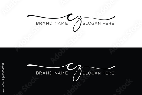 CB initial handwriting signature logo designs 