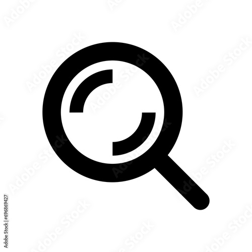 magnifying glass icon, searching icon, magnify icon photo