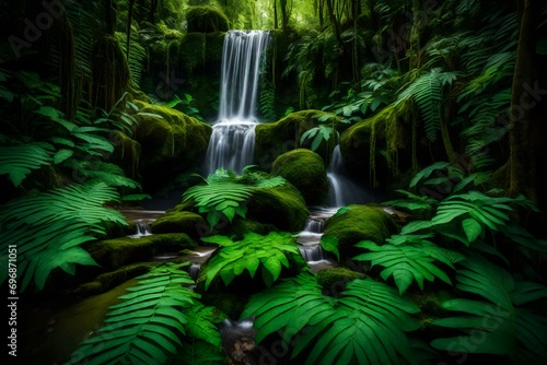 waterfall in the jungle © colorful imagination