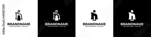Letter NI Monogram Logo Set, suitable for business with NI or IN initials.