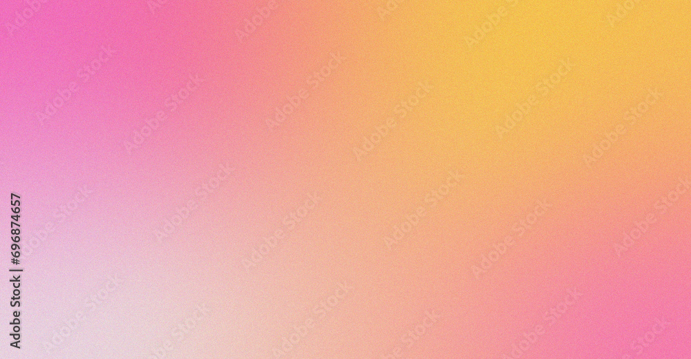 Pink and  yellow gradient trendy blur background , chroma grainy noise gradient, colourful background, liquid chameleon effect, y2k style, light glow noise gradient banner  - obrazy, fototapety, plakaty 