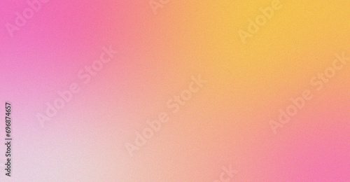 Pink and  yellow gradient trendy blur background , chroma grainy noise gradient, colourful background, liquid chameleon effect, y2k style, light glow noise gradient banner  photo