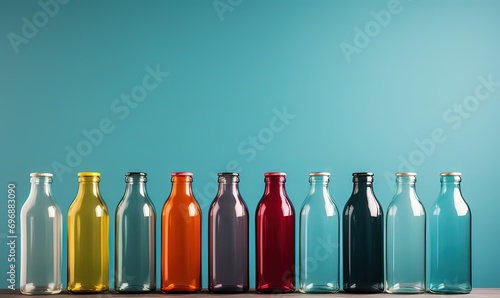 AI bottiglie di vetro colorato 05 photo