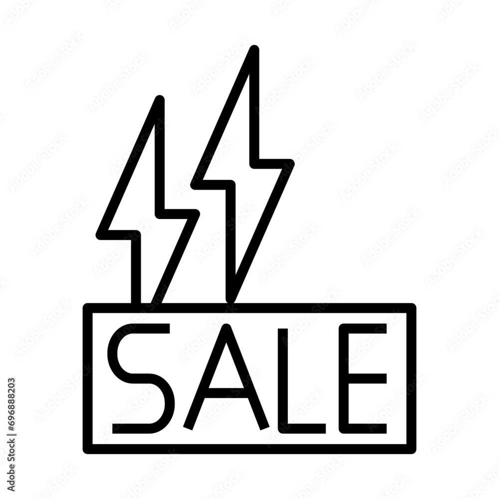 Fototapeta premium Flash Sale icon design