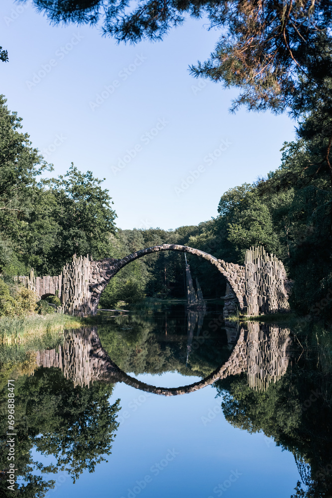 Bridge over a lake