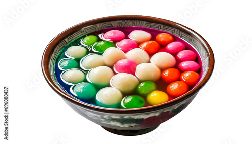Sugar-Coated Happiness: LGBT Rainbow Colorful Tangyuan Sweet Rice Balls for Chinese New Year