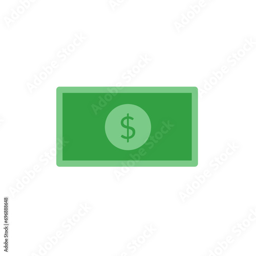 green dollar sign, A sheet of dollar banknote.