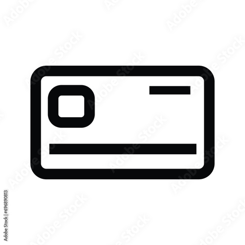 Direct debit outline vector icon flat vector simple element illustration from editable payment concept isolated on white background