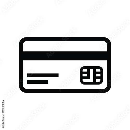 Direct debit outline vector icon flat vector simple element illustration from editable payment concept isolated on white background
