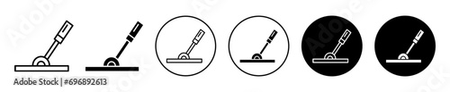 Lever icon. electronic semi automatic automotive transportation vehicle metal lever press stick for gear shift while driving logo. auto manual car lever switch leverage hand pulling or pushing symbol