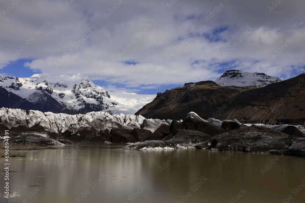 Svínafellsjökull is a glacier that forms a glacier tongue of Vatnajökull which is the largest ice sheet in Iceland. It is the second largest glacier in Europe located in south-eastern Iceland 