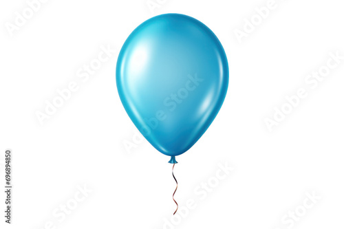 blue balloon isolated on transparent background
