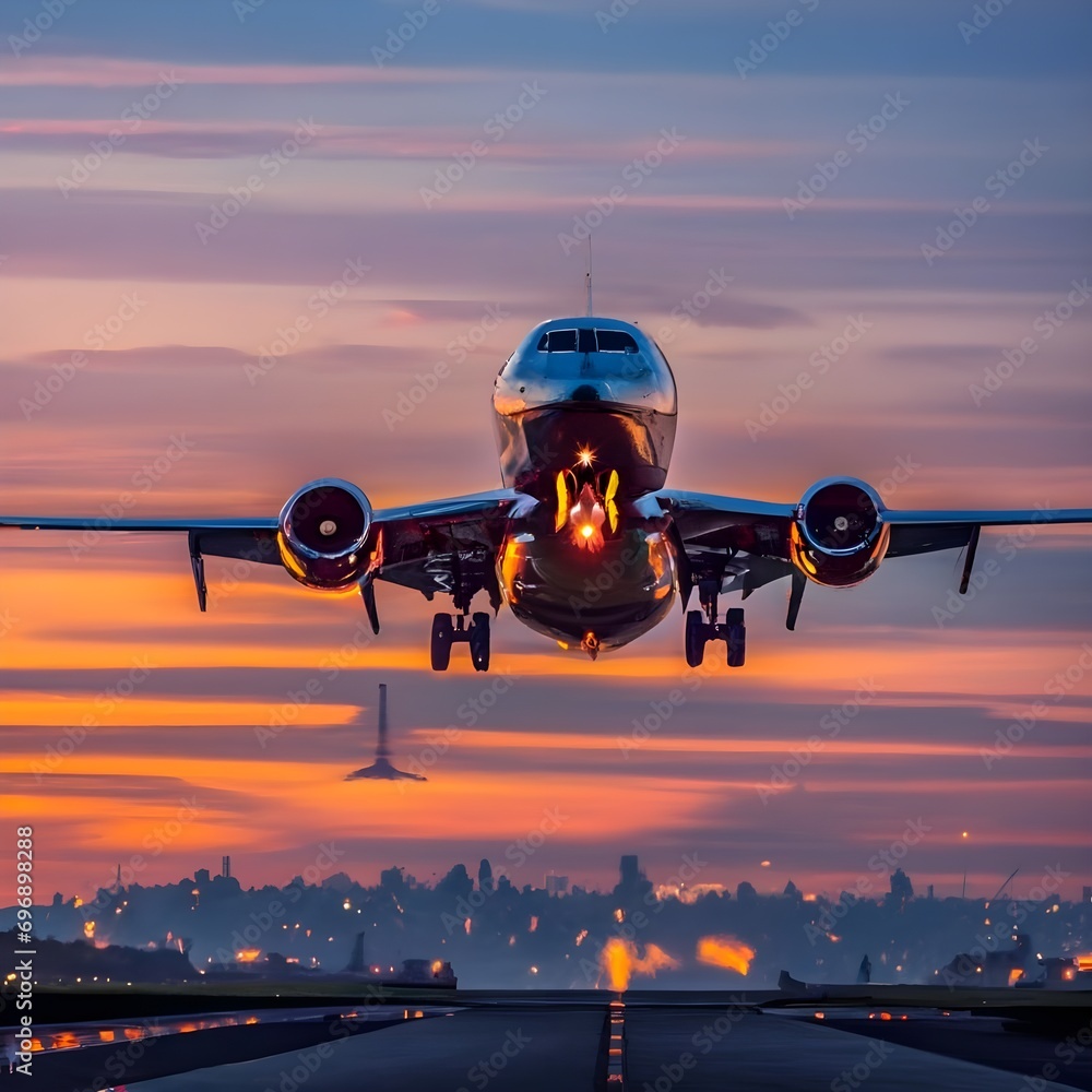 An airplane's appearance and technology several key