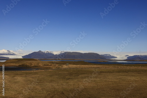 Viewpoint on mountain in the Austurland region of Iceland