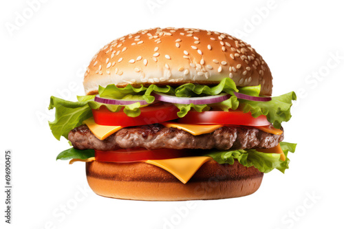 hamburger on a transparent background