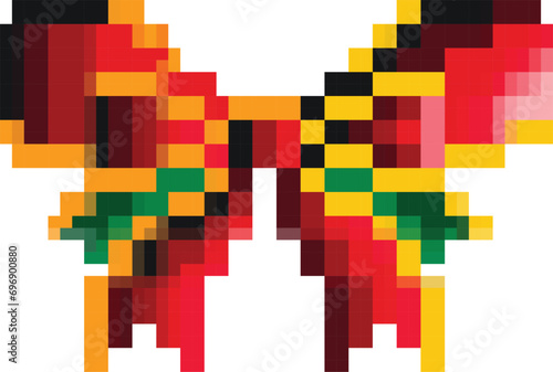 Christmas bow graph design for Christmas souvenirs 