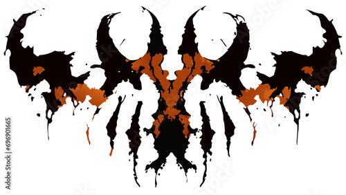 Rorschach inkblot test-inspired design. vektor icon illustation
