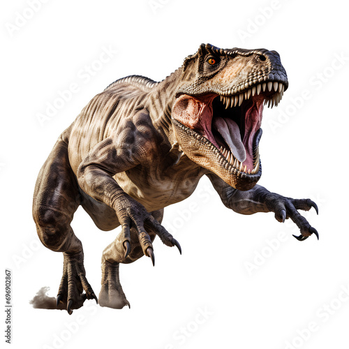 Fierce T-rex on transparent background PNG © I LOVE PNG