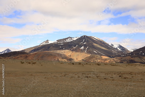 Hvannagil is a colorful rhyolite canyon located in the eastern part of iceland and featuring spectacular rock formations