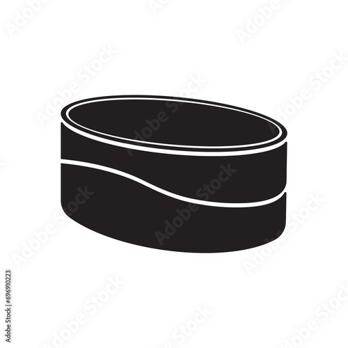 Songkok icon vector illustration. Kopiah. Islamic cap used during prayer for Muslim men. 