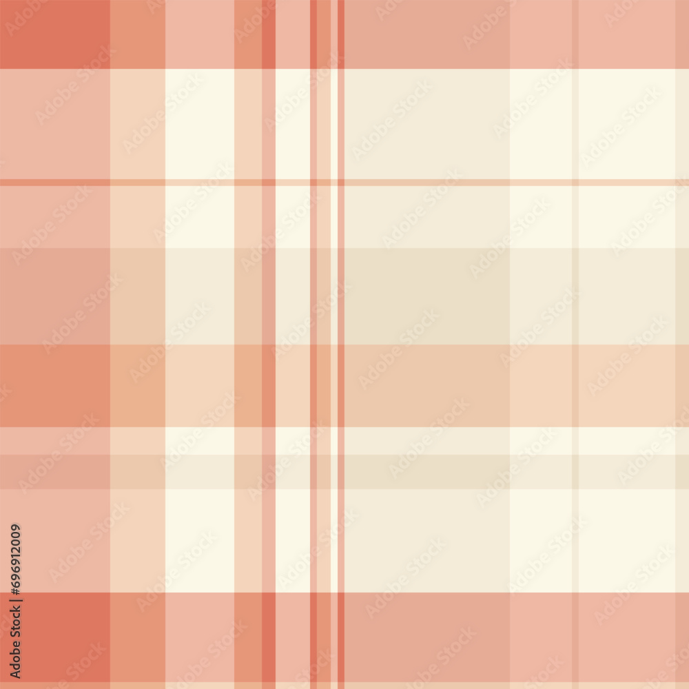Sheet plaid vector seamless, nostalgic pattern texture fabric. Day check tartan textile background in light and orange colors. Sheet plaid vector seamless, nostalgic pattern texture fabric. Day check tartan textile background in light and orange colors.