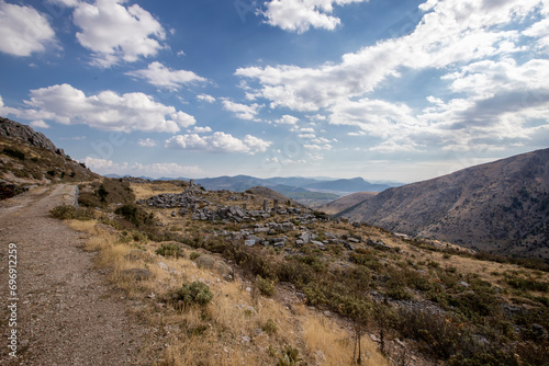 Sagalassos ancient city near Burdur, Turkey. Ruins of the Upper Agora in the roman city.