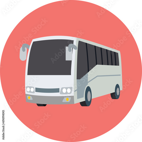 bus isolated on white. travel icon png, travel icon vector, travel icon symbols. move, trip, ride, touring, globetrotting, vacation, tour, traverse, journey vector icon.