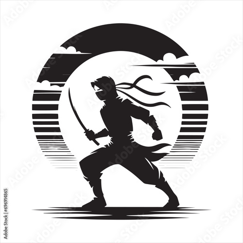 Ninja Silhouette Unveiled: Striking Poses, Ancient Artistry, and Dynamic Martial Arts Shadows
