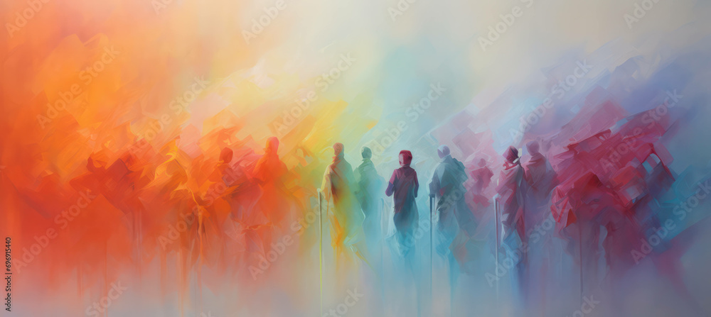 Man background art illustration abstract painting texture watercolor colorful people splash background