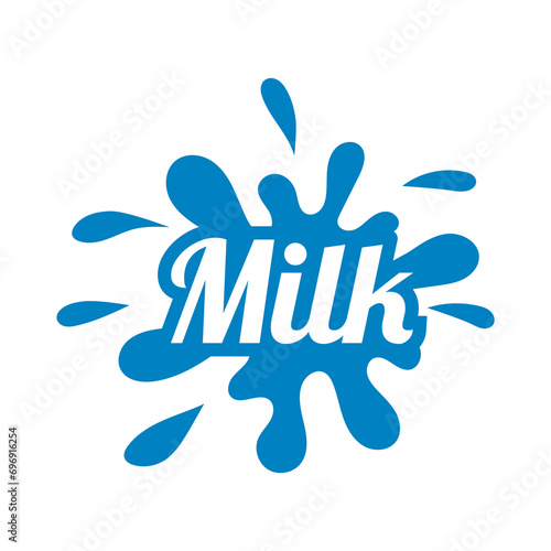 Fresh milk logo concept. Milk logo isolated vector emblem