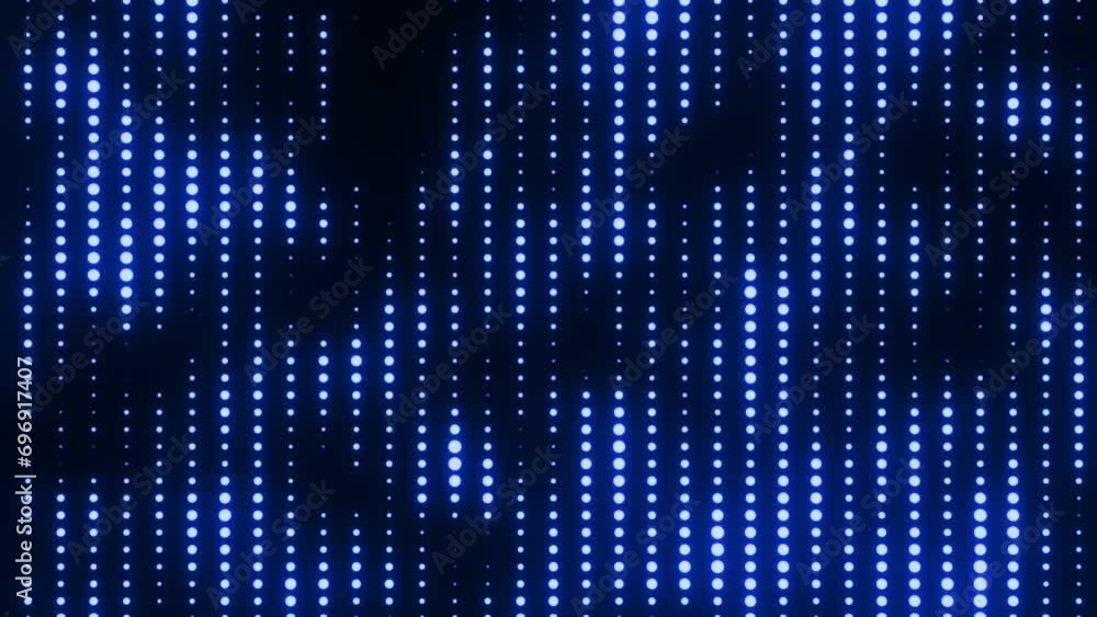 Abstract dot pixel animation with blue lights. Blue pixels background, looped Abstract dot pixel animation with blue lights. Blue pixels background, looped