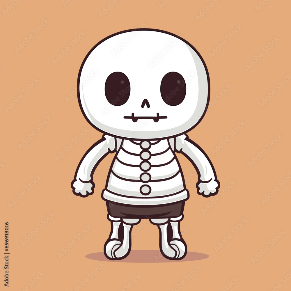 Simple illustration of skeleton Simple illustration of skeleton