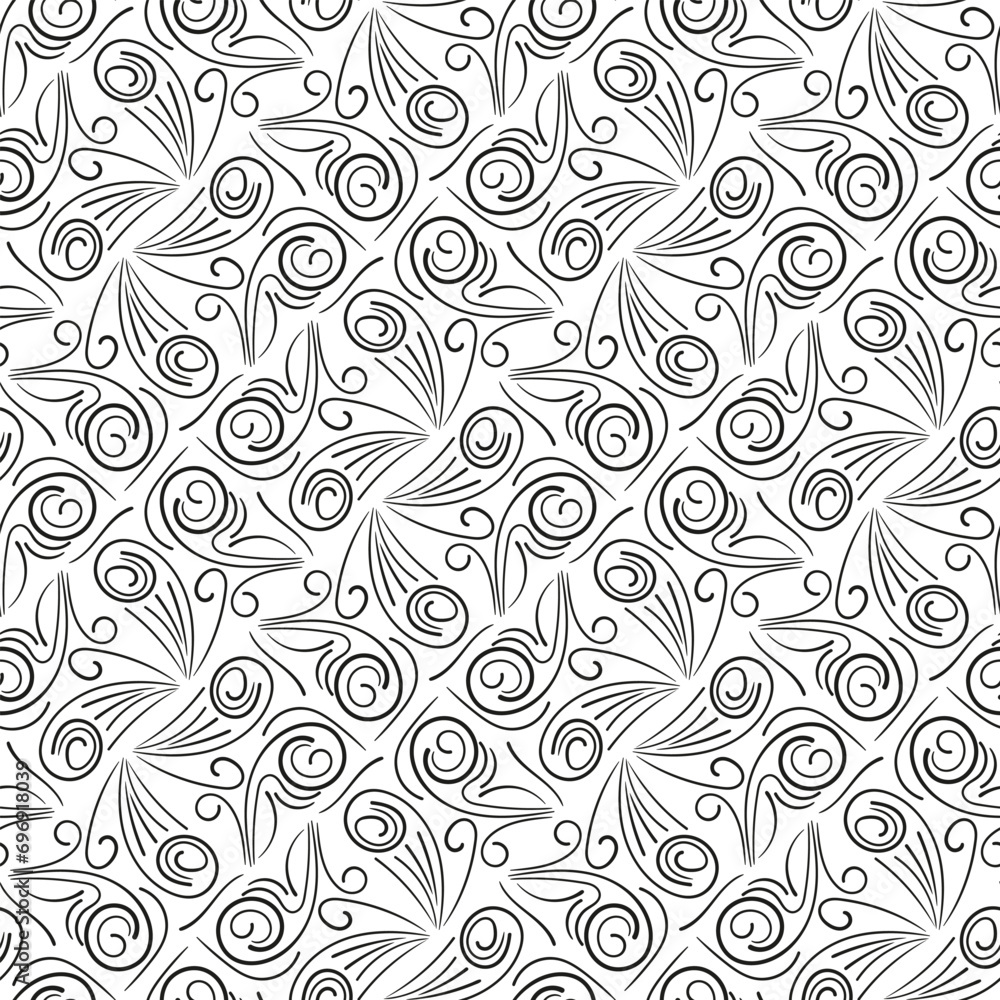 Repeating black and white ornament. Seamless pattern of lines, dots, circles, squares. Monochrome texture for printing and creating your own design Repeating black and white ornament. Seamless pattern of lines, dots, circles, squares. Monochrome texture for printing and creating your own design