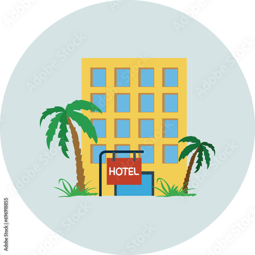 tropical island with palm trees. travel icon png, travel icon vector, travel icon symbols. move, trip, ride, touring, globetrotting, vacation, tour, traverse, journey vector icon.