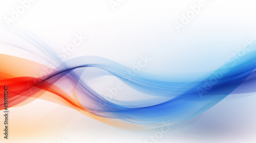Abstract background with glowing wavy lines in blue and red colors. Digital technology rhythm wave line poster wallpaper