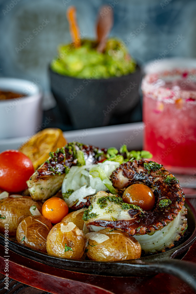 Grilled Octopus with Potatoes and Tomatoes Grilled Octopus with Potatoes and Tomatoes