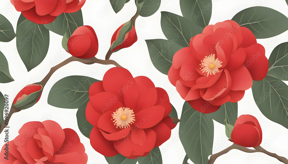 Fototapeta premium Beautiful Camellia