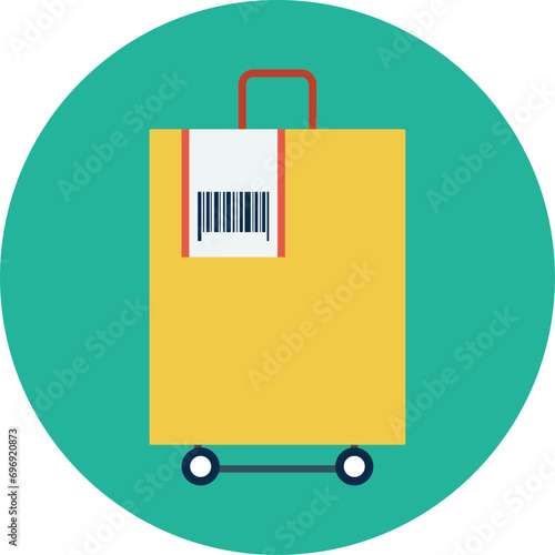 shopping bag icon. travel icon png, travel icon vector, travel icon symbols. move, trip, ride, touring, globetrotting, vacation, tour, traverse, journey vector icon.