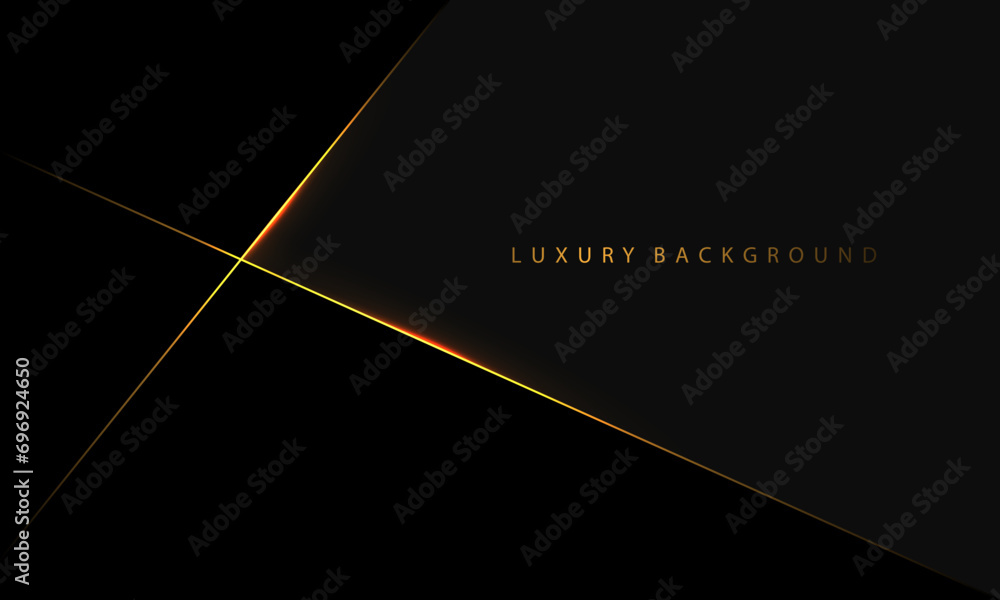 Abstract golden line cross on black grey blank space design modern luxury background Abstract golden line cross on black grey blank space design modern luxury background