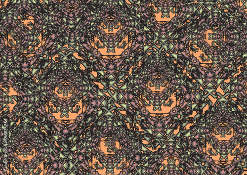 Textured background with decortive floral elements for textiles or fabrics. Detailed backdrop for business concepts, covers, fashion trends, holidays or events, scrapbooking, interior solutions, etc.