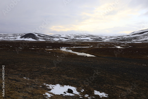 View on a mountain in the Austurland region of Iceland