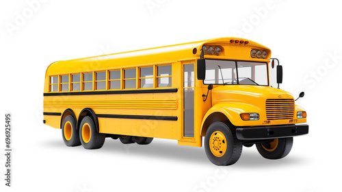 school bus isolated on Transparent background 