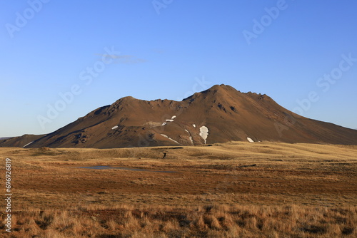View on a mountain in the Austurland region of Iceland