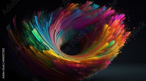 abstrack rainbow background with abstrack pattern photo